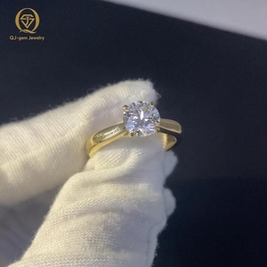 Classic Six Claws Lab Grown <b>Diamond</b> <b>Ring</b> 10k 14k 18k Gold 1ct 2ct D VVS1 Lab Created <b>Diamond</b> Women Engagement <b>Ring</b> with IGI - Product Image 1