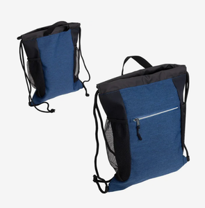 Printed Drawstring Backpack Custom Logo Promotional Corporate Gift for Travel Sports Gym and Outdoor Adventure Activities