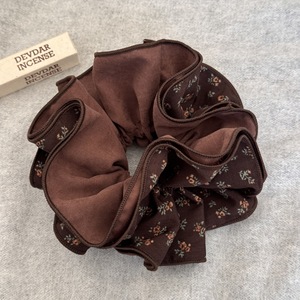 Bandeau pour cheveux double couche couleur café pour femme, 16 cm, pour usage quotidien et soirées de gala, collection automne/hiver - Product Image 6