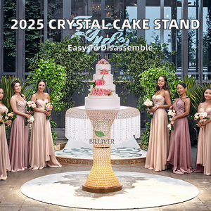 Table à gâteau vintage de style européen en acrylique, prête à l'emploi, support de gâteau d'anniversaire détachable, nouveau modèle 2025 pour mariage et fête - Product Image 2