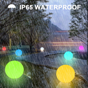 Boules LED intelligentes pour l'extérieur, sphères LED en plastique PE, <span class=keywords><strong>lampe</strong></span> IP65, lumière flottante pour piscine - Product Image 4