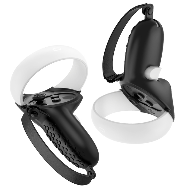 Silicone Shell Case with Controller Grip Protective Replacement Thumb Joystick for Oculus for Quest 2 Wireless Game Accessories