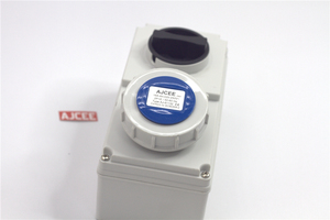 Ổ Cắm Điện AJCEE 32A 3pin 250V IP67 Ổ Cắm Có Khóa Liên Động Với CE - Product Image 4