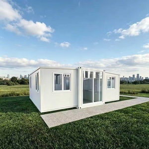 Maison conteneur pliable 3 chambres à <span class=keywords><strong>prix</strong></span> compétitif, 20 pieds, en acier, avec véranda respirante, idéale pour villa moderne et usage hôtelier - Product Image 1