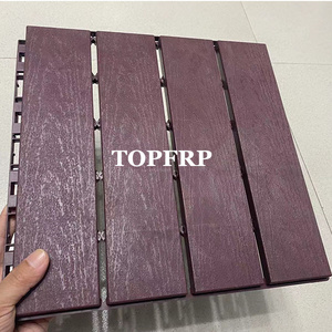 Luxury Anti-Slip Interlocking Deck Floor <b>Tiles</b> DIY <b>PVC</b> Composite Decking for Outdoor Use Grain Surface Treatment - Product Image 1