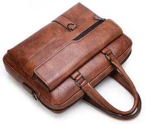 Porte-documents en cuir de haute qualité pour ordinateur portable, sac de travail professionnel avec plusieurs compartiments pour le bureau, les voyages et une utilisation professionnelle - Product Image 2