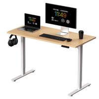 Escritorio Eléctrico de Altura Ajustable, Modular, Moderno, para Trabajar Sentado o De Pie, con Capacidad de Carga de 70 kg, Ergonómico, para Oficina en Casa, Mesa para Computadora