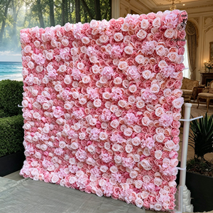 Multi Shade Pink White Spliable Rose <b>Flower</b> <b>Wall</b> Christmas Handmade Romantic Dreamy Great for Nail Salon Boutique Decor - Product Image 3