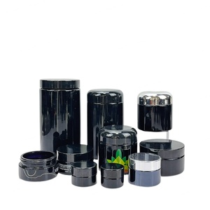 Vente en gros de flacons en verre violet anti-UV de luxe 5g 10g 15g 30g 50g 60g 120g 150g pour crème cosmétique - Product Image 1