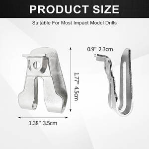 Porte-mètre ruban à fixer sur ceinture - Clip discret pour ceinture à outils jusqu'à 2 pouces - Fixation de ruban à mesurer - Product Image 4