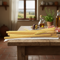 Gusti D'Italia - Grissini italiens semi-mous, croustilles de blé cuites au four au goût salé, certifiés HACCP, sachet de 0,5 kg