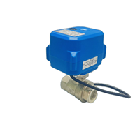 Vanne à boisseau sphérique électrique mini en PVC-U 1/2'', 3/4'', 1'' avec joint EPDM, raccord NPT, OEM TOYI TM0 pour conduite d'eau domestique