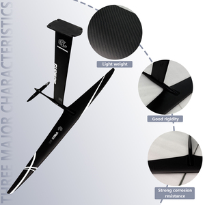 New ART V2 1700 Power Carbon Foil Board 1997sqcm Extra-long Wingspan Front Wing/Rear Wing/fuselage/mast <b>Set</b> Hydrofoil Bag JFS AR - Product Image 3