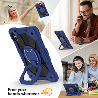 Funda Resistente de Silicona con Soporte Giratorio para Tablet Xiaomi Redmi Pad Pro 12.1 Pulgadas POCO Pad 12.1 Pulgadas 2024
