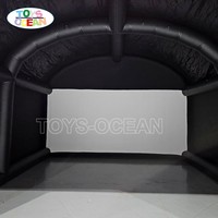 Tente de projection gonflable professionnelle personnalisée en forme d'arche pour simulateur de golf TOYS-OCEAN X-1177 en PVC pour usage intérieur et extérieur