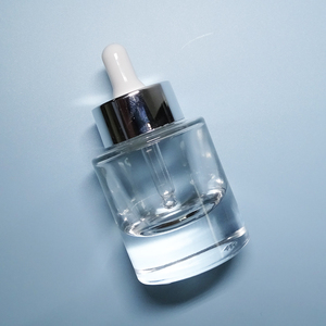 New Thick Bottom <b>Essential</b> <b>Oil</b> Dropper Bottle Cosmetic Glass Luxury Flat Shoulder Customized Logo 20ml 30ml 50ml Personal Care - Product Image 5