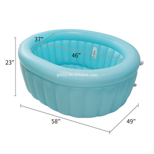 Lot de 2 Piscines de naissance gonflables OEM avec base à bulles et 4 poignées pour accouchement à domicile - Product Image 4