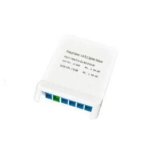 Factory direct 1*2 1*5 1*8 plc lgx splitter box 2.0mm 3.0mm FTTH sc/st/fc/lc ABS metal PLC fiber optic splitter