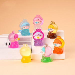 Dessin animé bulle écureuil marée jouer bibelots <span class=keywords><strong>Dimo</strong></span> mignon bureau résine artisanat lumineux bureau ornements poupées - Product Image 1