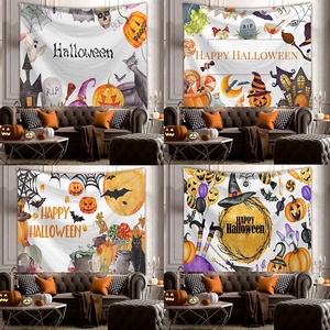 Personnalisé polyvalent utilitaire Hippie Halloween Collection diffusion en direct tissu de <span class=keywords><strong>fond</strong></span> tapisseries réutilisables de haute qualité - Product Image 1