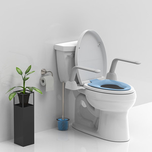 Barra de apoyo plegable Dakang para inodoro, capacidad de carga de 150 kg, instalación sin taladro, para ancianos, embarazadas, discapacitados, ayuda de seguridad para el baño - Product Image 3