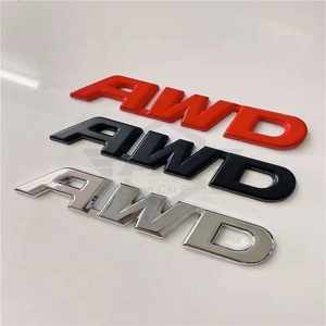 Emblema 3D in Metallo AWD, Adesivo per Bagagliaio e Parafango per Honda Civic, Accord, Odyssey, Elysion, CRV, Mazda, Toyota, <span class=keywords><strong>Volvo</strong></span> - Product Image 2