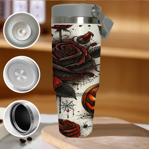 แก้ว<span class=keywords><strong>น</strong></span>้ำลายกุหลาบแดงโกธิคข<span class=keywords><strong>น</strong></span>าด 30 ออ<span class=keywords><strong>น</strong></span>ซ์ พร้อมหูจับ สำหรับฮาโลวี<span class=keywords><strong>น</strong></span> แก้วเดินทางลายฟักทองและใยแมงมุม สิ<span class=keywords><strong>น</strong></span>ค้าใ<span class=keywords><strong>น</strong></span>สหรัฐอเมริกา ของขวัญสุดเท่สำหรับค<span class=keywords><strong>น</strong></span>ชอบกอธ - Product Image 2