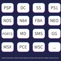 Nouvelle console portable H55PRO open-source avec OS Linux, prend en charge les jeux PSP et d'arcade, Wi-Fi, batailles à deux joueurs, grand écran