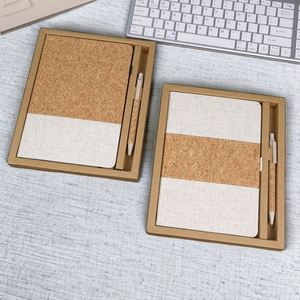 Vente directe, logo personnalisable, ensemble de carnet en liège patchwork A5, cadeaux d'affaires écologiques et créatifs pour la promotion - Product Image 2