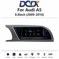 Radio para Auto de 8.8 Pulgadas con Snapdragon 665/685 para Audi A5 (2009-2016), Unidad Principal Multimedia Inalámbrica con Android Auto y CarPlay, GPS, WiFi, BT, DSP