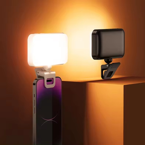 Mini anneau lumineux portable 66 LED pour photographie, vidéo, téléphone, ordinateur portable et selfie, avec clip - Product Image 1