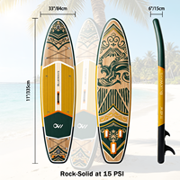 Planche à pagaie gonflable haut de gamme 11 pieds x 33 pouces avec motif Mandala et pompe, BLUEWAYS Dragon Myth SUP pour des voyages spirituels