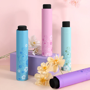 Parapluie solaire pour femmes tout temps Contrôle manuel 3 plis Protection UV pliante et parasol - Product Image 4