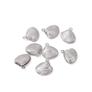 Stainless Steel <b>Shell</b> Pendant Gold Silver DIY Jewelry Findings For <b>Bracelet</b> Necklace H1134 - Product Image 4