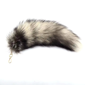 Chaînes de clés en fourrure de renard, fourrure d'animal véritable, moelleuse, vente en gros, haute qualité, grande taille, chaîne de clés en peluche naturelle personnalisée - Product Image 6