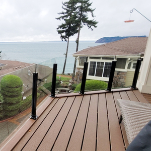 SZG Design Moderno Aço Inoxidável <span class=keywords><strong>Post</strong></span> 12mm <span class=keywords><strong>Topless</strong></span> Vidro Trilho Para Varanda - Product Image 2