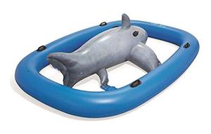Flotador inflable de fiesta de verano, piscina de tiburón de onda <span class=keywords><strong>idal</strong></span>, lago - Product Image 4
