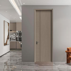 Núcleo de madera maciza para puerta interior de estilo moderno con material de polímero MDF con acabado de superficie compuesta de carbono para aplicación en dormitorio - Product Image 3