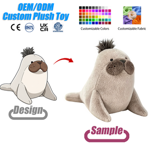 Peluche Adorable Lion de Mer 35cm - Jouet en Peluche Debout Super Doux, Poupée Océan, Décoration Maison, Cadeau, Vente en Gros, Personnalisable OEM, Maille Ultra Douce - Product Image 1