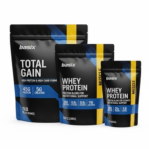 Bolsa de Empaque Premium para Suplementos de Proteína Energética de 1 libra, 500g, 1kg, Impresa Personalizada - Product Image 1