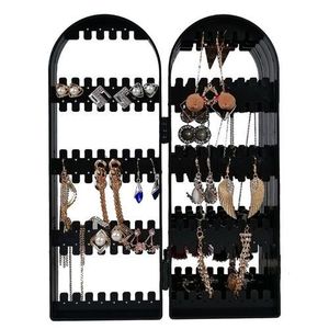 Présentoir à boucles d'oreilles accordéon 5 portes, 300 emplacements, organisateur de bijoux, support de rangement - Product Image 1