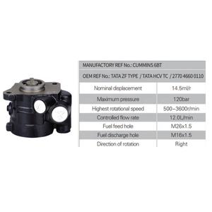 Pompa idraulica del servosterzo per camion per <span class=keywords><strong>TATA</strong></span> ZF tipo CUMMINS 6BT 277046600110 - Product Image 2