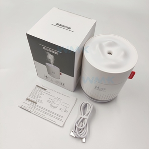 Phòng nhà humidificador <span class=keywords><strong>Mini</strong></span> USB 2000mAh pin Powered không dây <span class=keywords><strong>450ml</strong></span> siêu âm độ ẩm không khí với ánh sáng ban đêm - Product Image 6