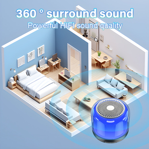Di động LED ánh sáng âm nhạc Loa đúng không Dây Stereo ngoài trời pin nhựa mini <span class=keywords><strong>bluetooth</strong></span> loa siêu trầm Loa - Product Image 3