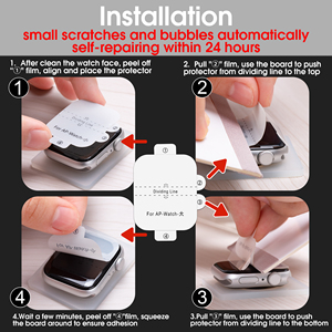 Alta calidad Anti Scratch impermeable cobertura completa cubrir el borde reloj <span class=keywords><strong>Protector</strong></span> de pantalla para Iwatch película protectora 6PCS - Product Image 5