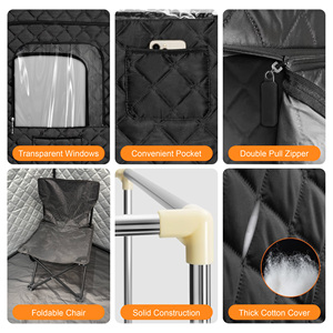 Carpa de Sauna Portátil Cuadrada Vanace para 1 Persona, Sauna de Vapor con Vaporizador de 2L para Relajación y Desintoxicación en Casa - Product Image 3