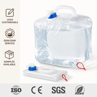 Seau à eau pliable professionnel de 5 à 20 L avec robinet, conteneur pliable en LDPE pour le camping, les activités de plein air et les situations d'urgence - Vente en gros d'usine