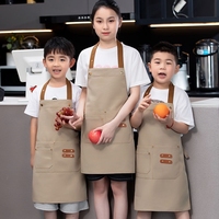 Tablier en toile personnalisé, imperméable et résistant à l'huile, pour enfants, avec impression, pour dessin artisanal parent-enfant, pour la maternelle et la cuisine