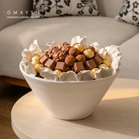 Bol à fruits décoratif Omaysn, bol à chocolat, bol à fruits en céramique émaillée multicolore, bol à fruits en céramique, table basse, table à manger