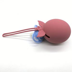 Silicone Pacifier Storage Coin Purse, Food Grade Anti Drop Box, Hanging <b>Rope</b> Pacifier Storage Box, Portable - Product Image 4